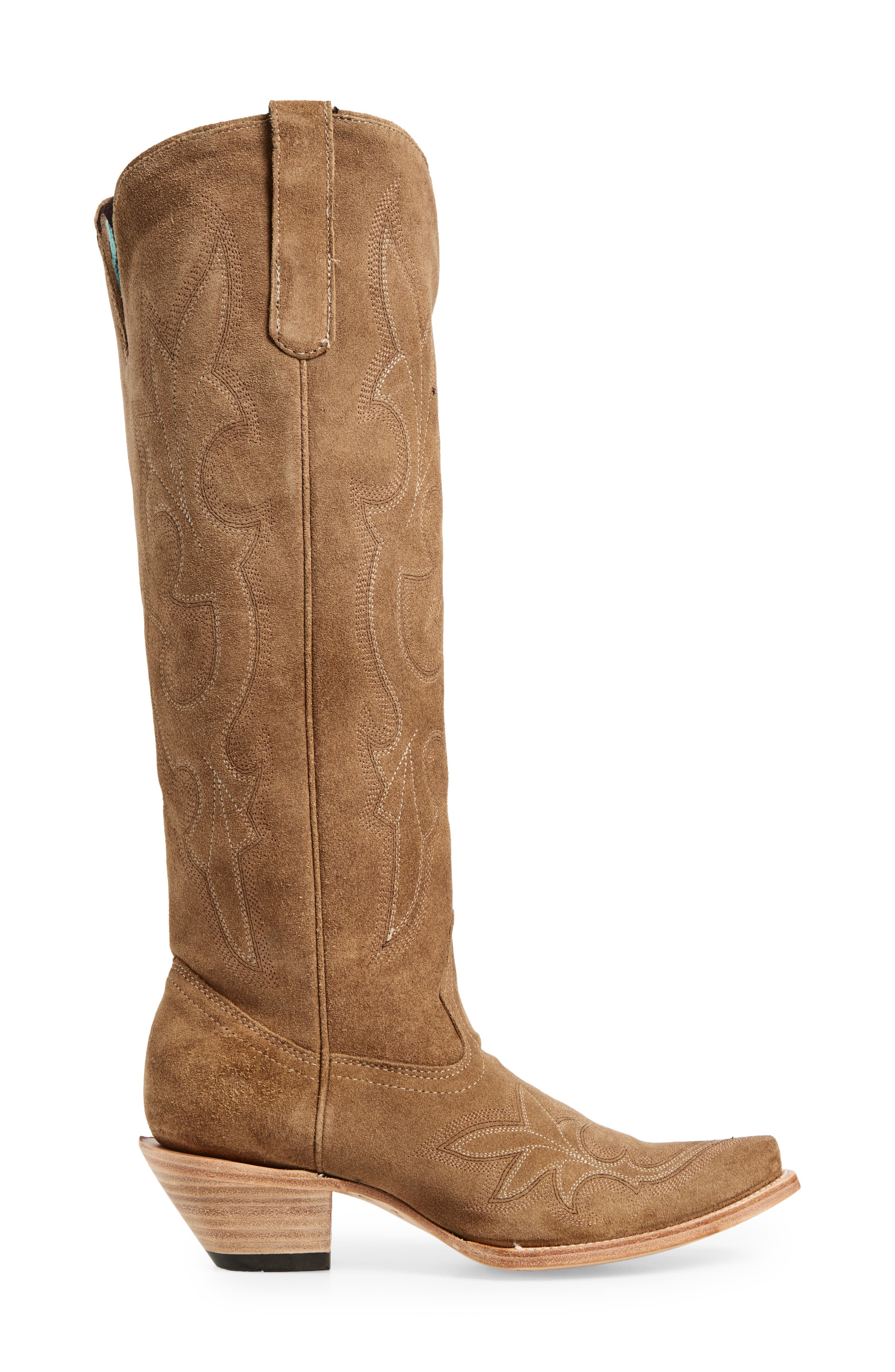 CORRAL Knee High Western Boot, Alternate, color, Sand