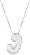 SIMONA Bubble Initial Pendant Necklace