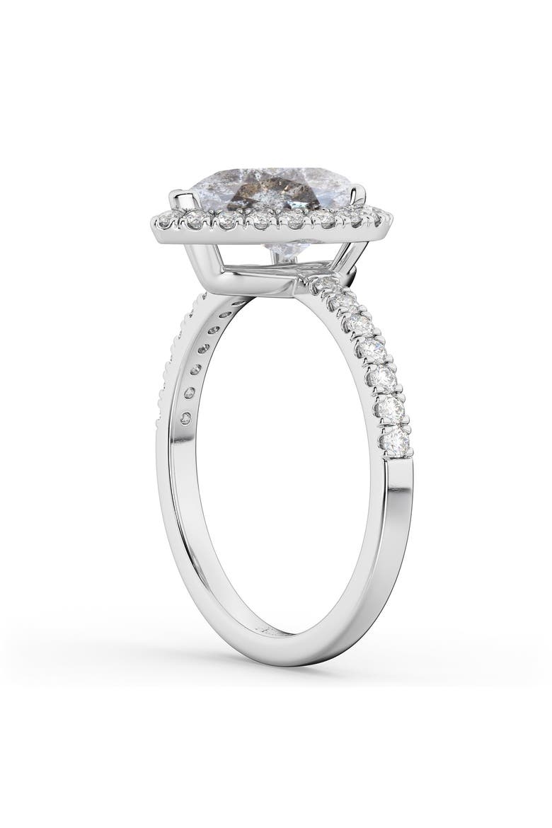Pear Salt & Pepper Diamond & Diamond Engagement Ring 14K, Alternate, color, 2.51ct/White Gold