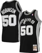 Mitchell & Ness Men's Mitchell & Ness David Robinson Black San Antonio Spurs 1991/92 Hardwood Classics Swingman Jersey
