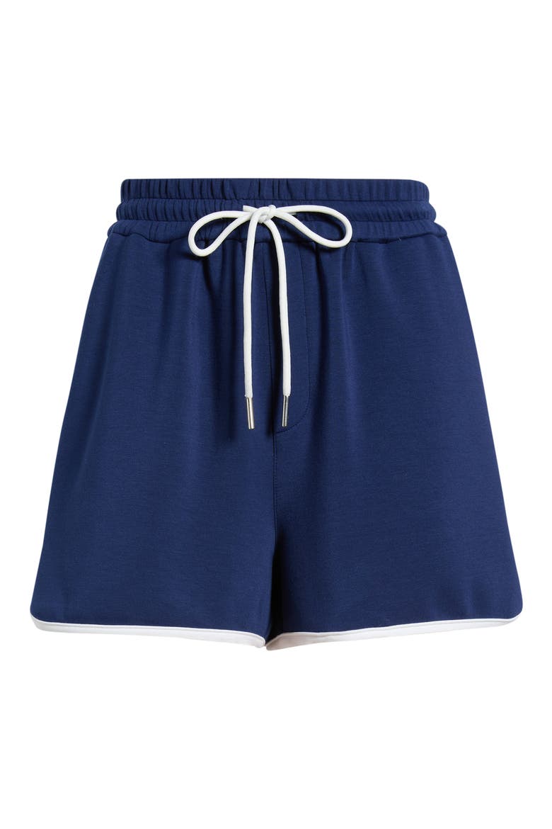 Elastic Waist Dolphin Shorts, Alternate, color, MEDIEVAL BLUE