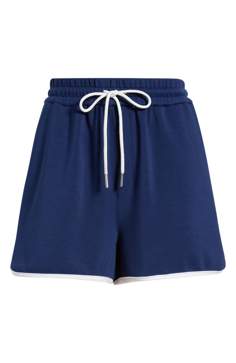 Bernardo Elastic Waist Dolphin Shorts, Alternate, color, Medieval Blue
