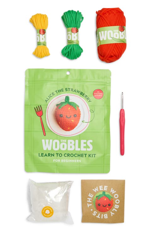 Alice the Strawberry Learn to Crochet Kit