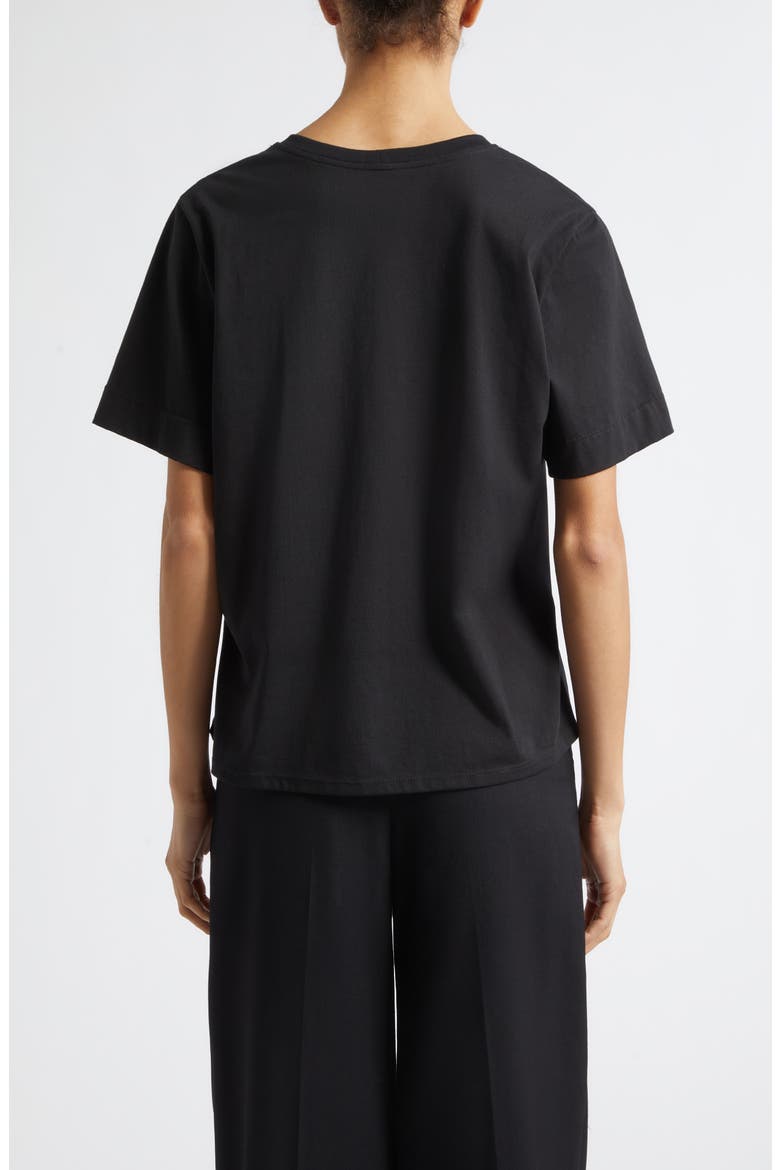 Kari Cotton T-Shirt, Alternate, color, BLACK