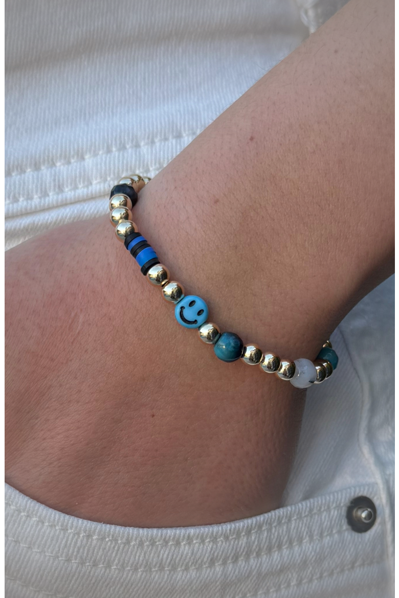 Women's 14K Gold Filled Mixed Gemstone Bracelet, Alternate, color, Gold