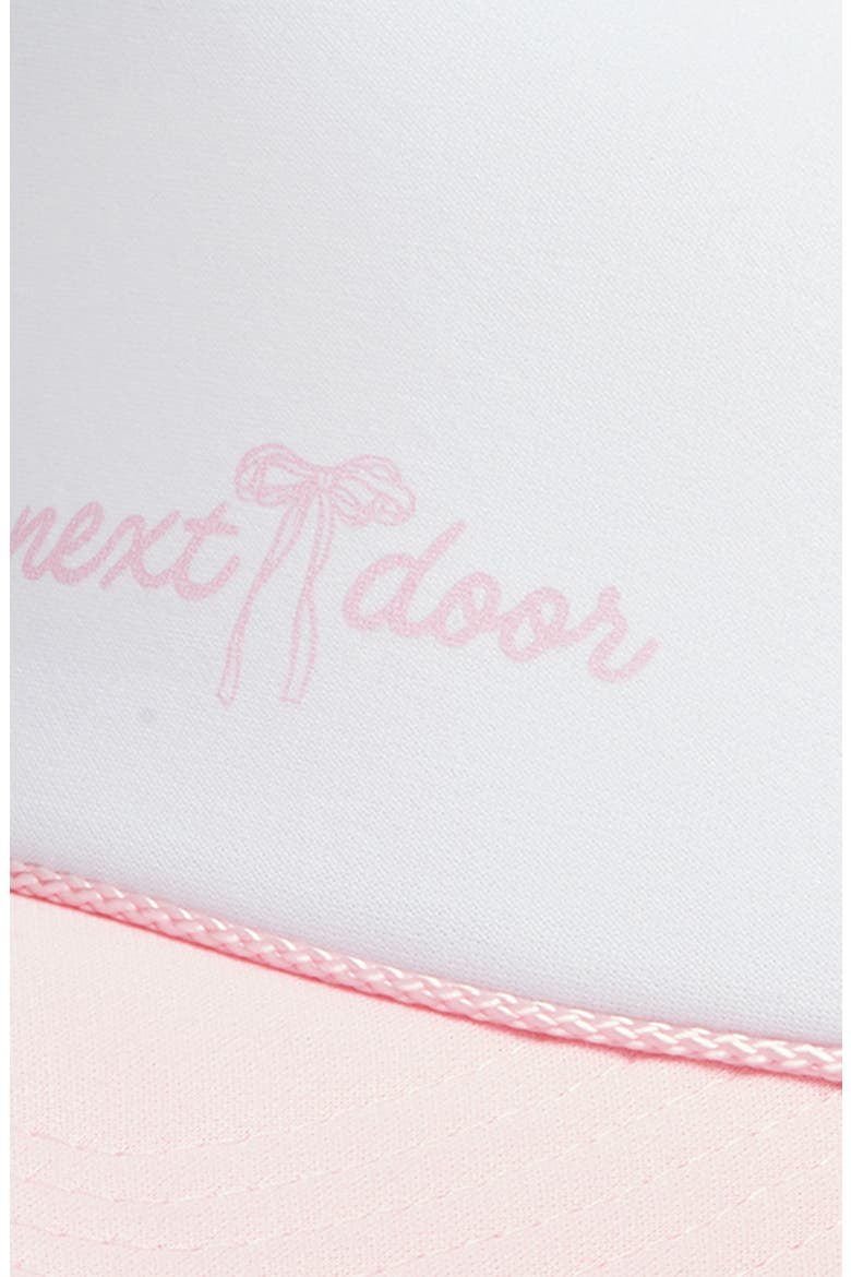 Girl Next Door Trucker Hat, Alternate, color, PINK