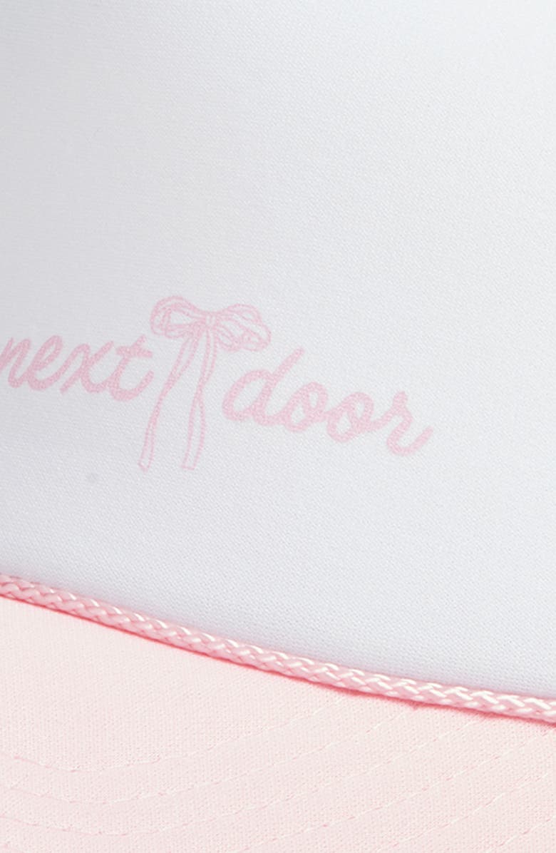 Friday Feelin’ Girl Next Door Trucker Hat, Alternate, color, Pink