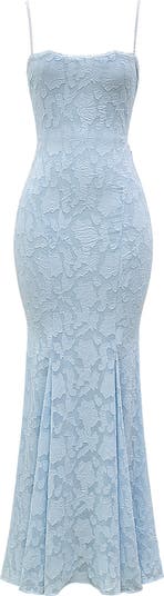 Cesca Floral Ruched High-Low Corset Dress