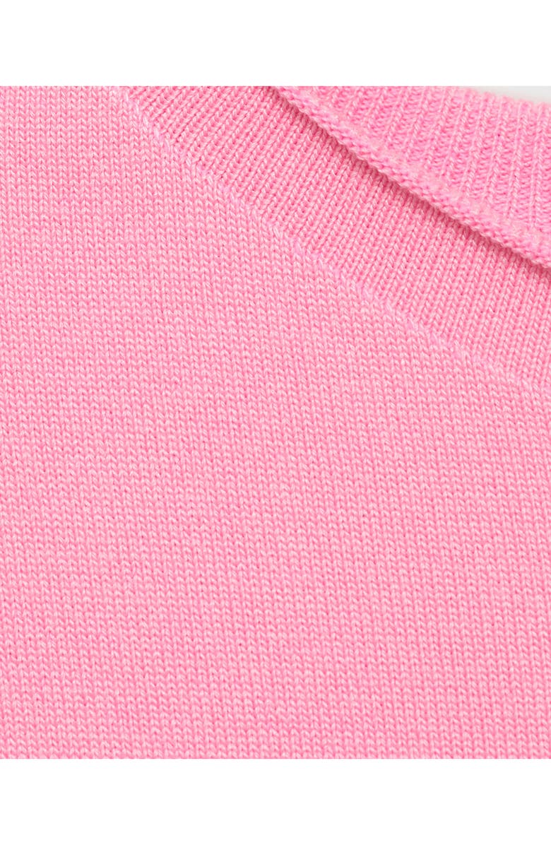 MANGO Cap Sleeve Fine Knit Sweater, Alternate, color, Pastel Pink
