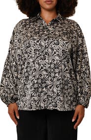 SUNNY LEIGH Floral Button-Up Shirt