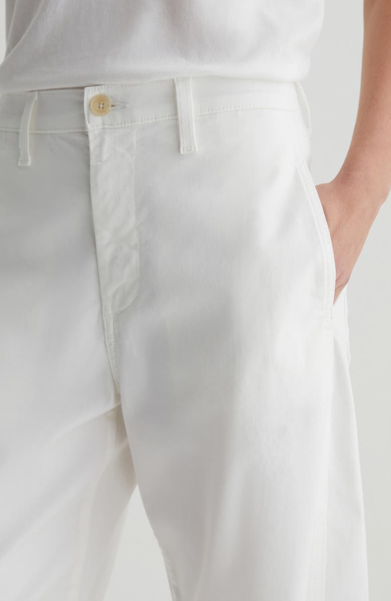 AG Fiona Ankle Barrel Leg Chinos, Alternate, color, Powder