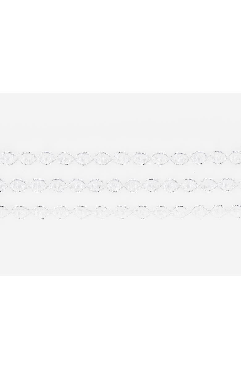 Matouk Amara Triple Pearl Flat Sheet, Alternate, color, White