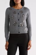 JASON WU Floral Beaded Cardigan