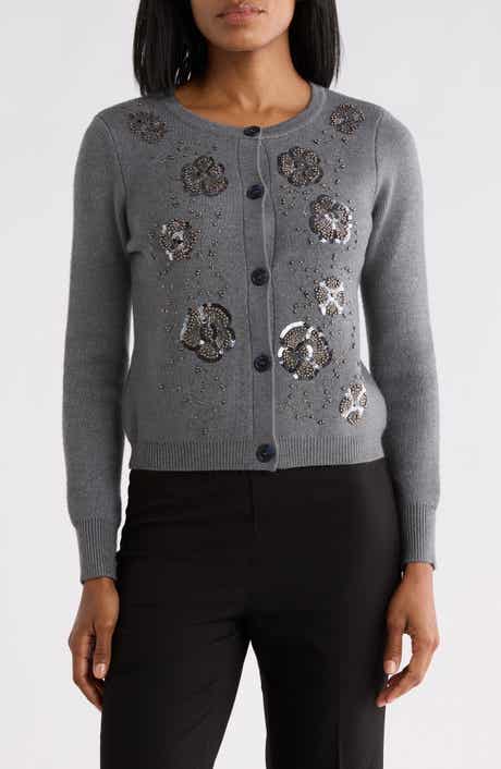Floral Beaded Cardigan