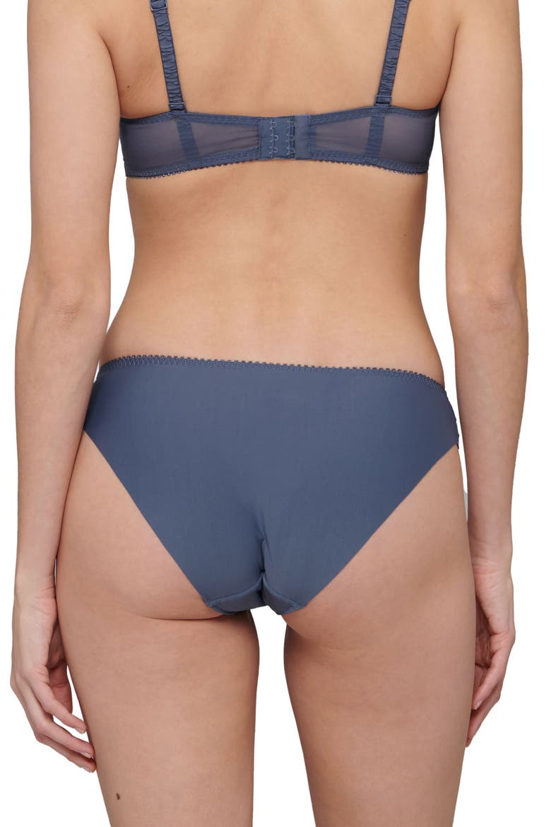 Intrigue Embroidered Bikini, Alternate, color, CINDER BLUE