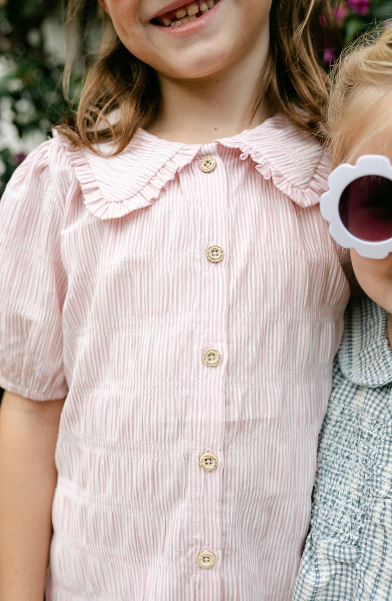 Little Paper Kids Pippa Dress, Alternate, color, Soft Rose Stripe