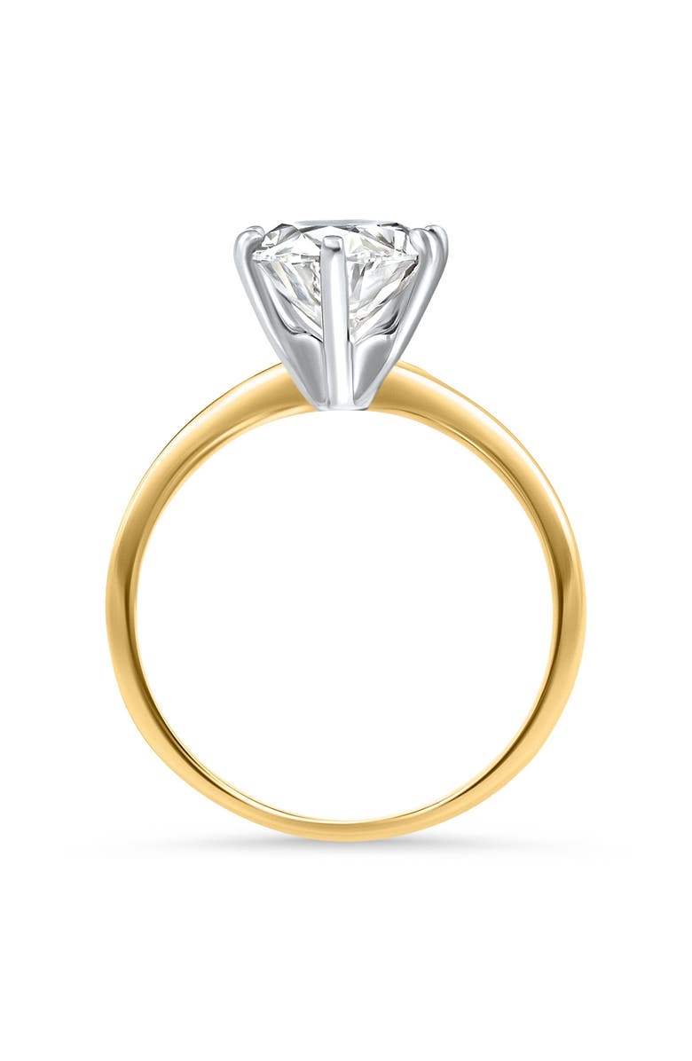 Bliss Diamond Certified 4Ct Oval Solitaire Diamond Engagement Ring 14k Gold Lab Grown, Alternate, color, 14K Yellow Gold