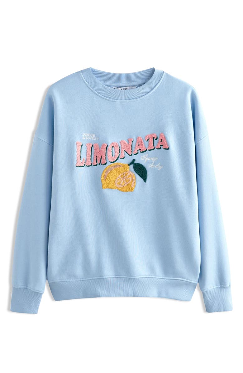 NEXT Graphic Lemon Print Sweatshirt, Alternate, color,