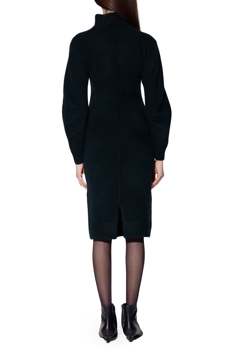 Adaline Long Sleeve Turtleneck Dress, Alternate, color, TEAL