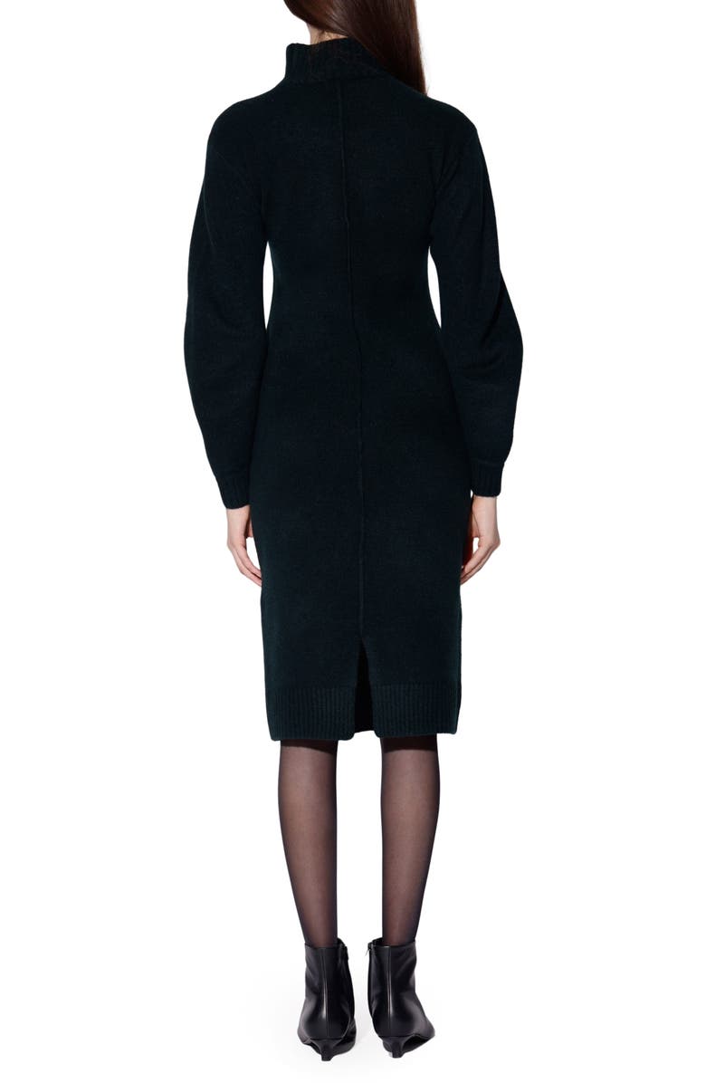 Walter Baker Adaline Long Sleeve Turtleneck Dress, Alternate, color, Teal