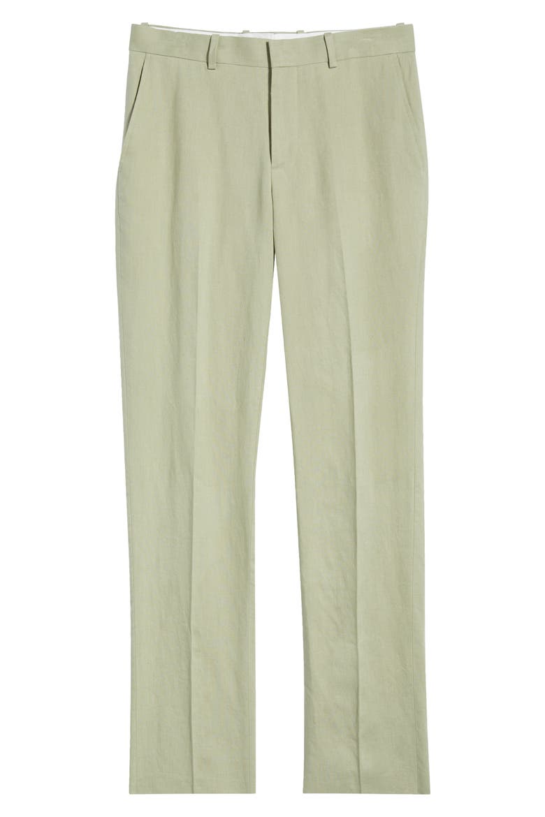 Henrik Trim Fit Italian Linen Suit Separate Pants, Alternate, color, GREEN SEAGRASS