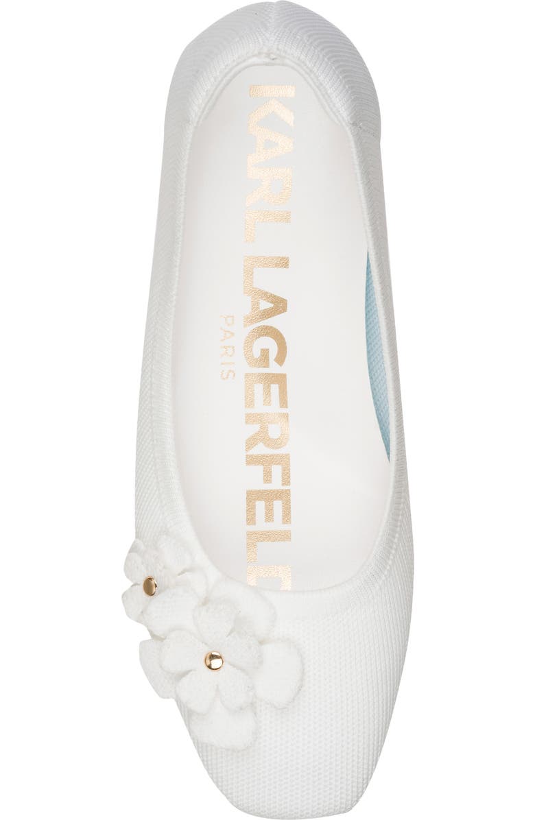 KARL LAGERFELD PARIS Zundro Flat, Alternate, color, Bright White