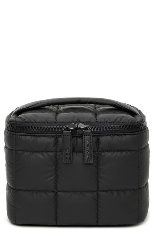 Veecollective Tall Porter Quilted Vanity Case In Black