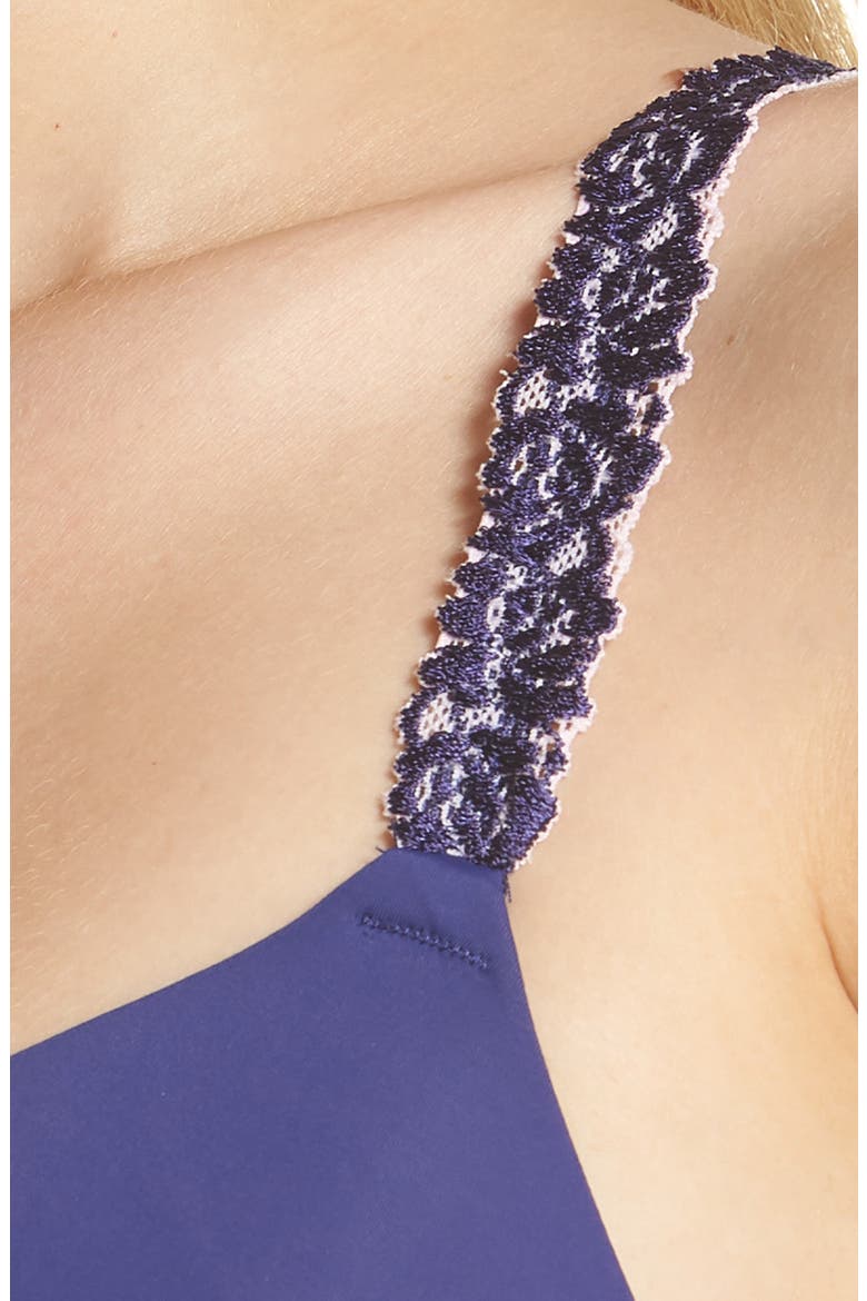 Rose Dream Custom Coverage Underwire Bra, Alternate, color, IRIS/PINK