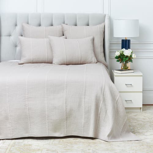 Elisabeth York 20" X 36" Nunzia Oyster Bedding Premium Cotton King Pillow Sham In Gray