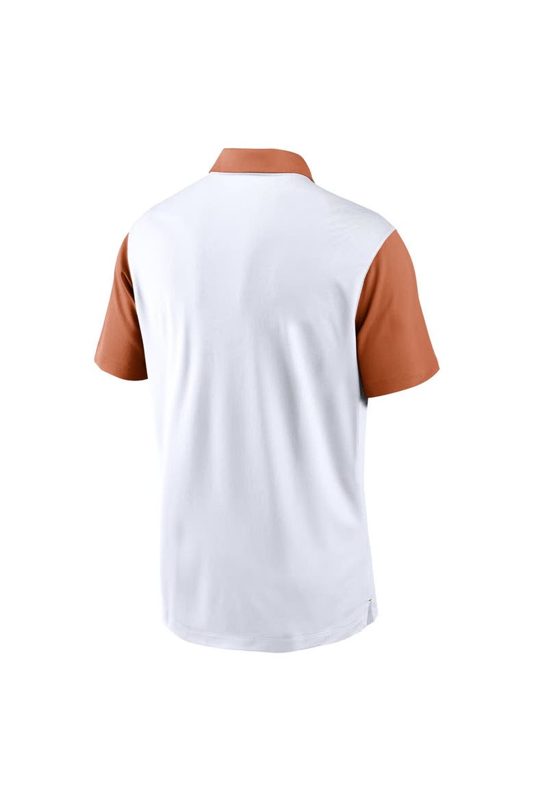 Men's Nike White Texas Longhorns Primetime Campus Vapor Performance Polo, Alternate, color, White