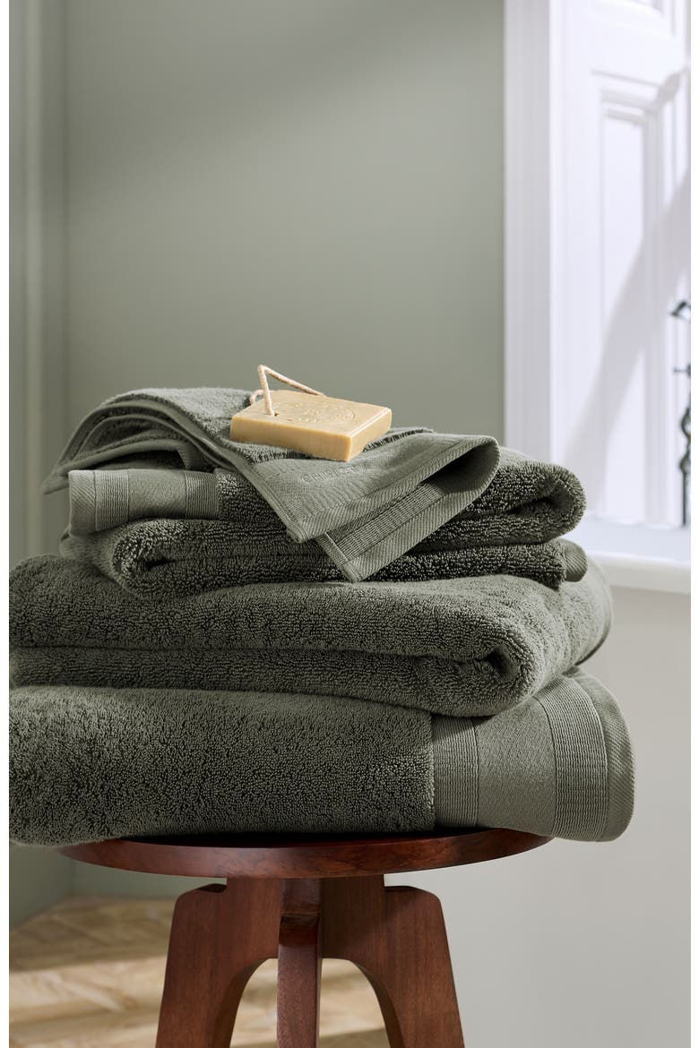Signature Luxury 100% Cotton Bath Sheets, Alternate, color, Forest Green