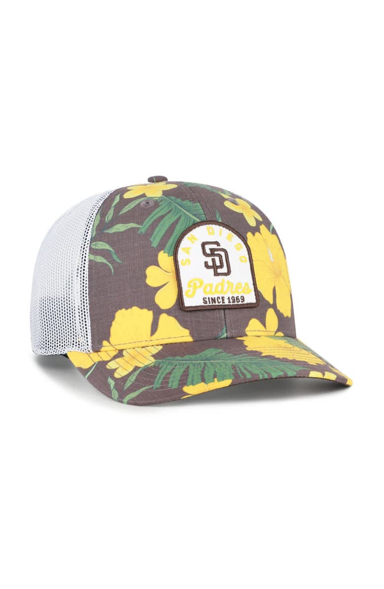 '47 Men's '47  Brown San Diego Padres Tei Beachside Adjustable Trucker Hat, Alternate, color, Brown