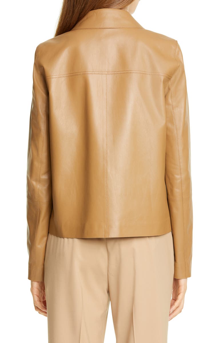 Lafayette 148 New York Tomasa Leather Jacket, Alternate, color,