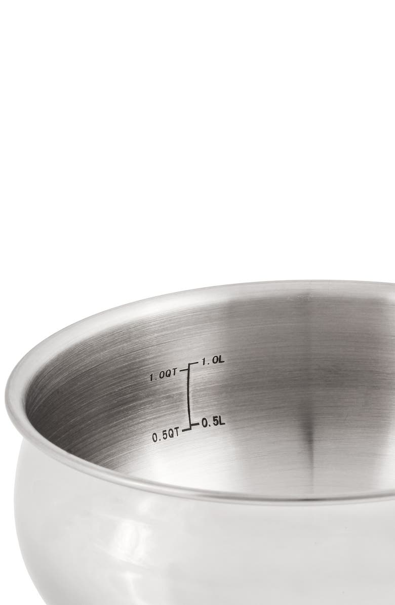BergHOFF Belly 1.5qt. Sauce Pan with Lid, Alternate, color, Silver