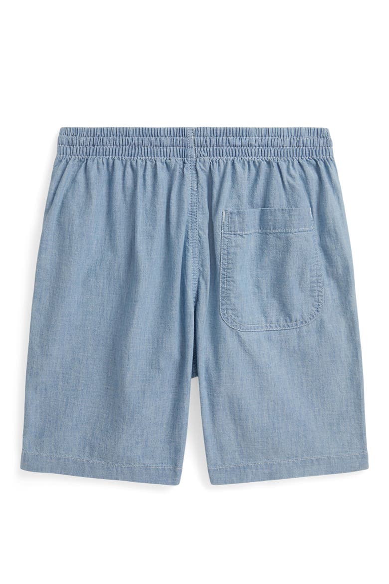 Kids' Cotton Twill Shorts, Alternate, color, CHAMBRAY