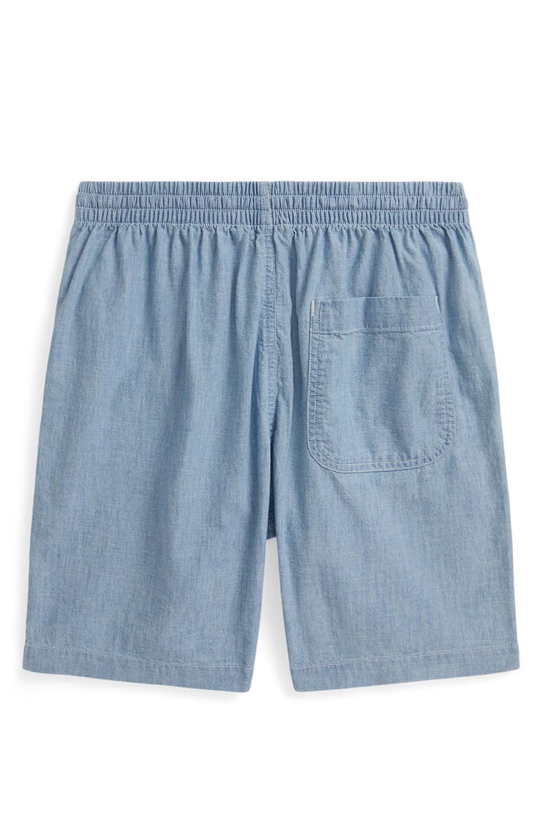 Polo Ralph Lauren Kids' Cotton Twill Shorts, Alternate, color, Chambray