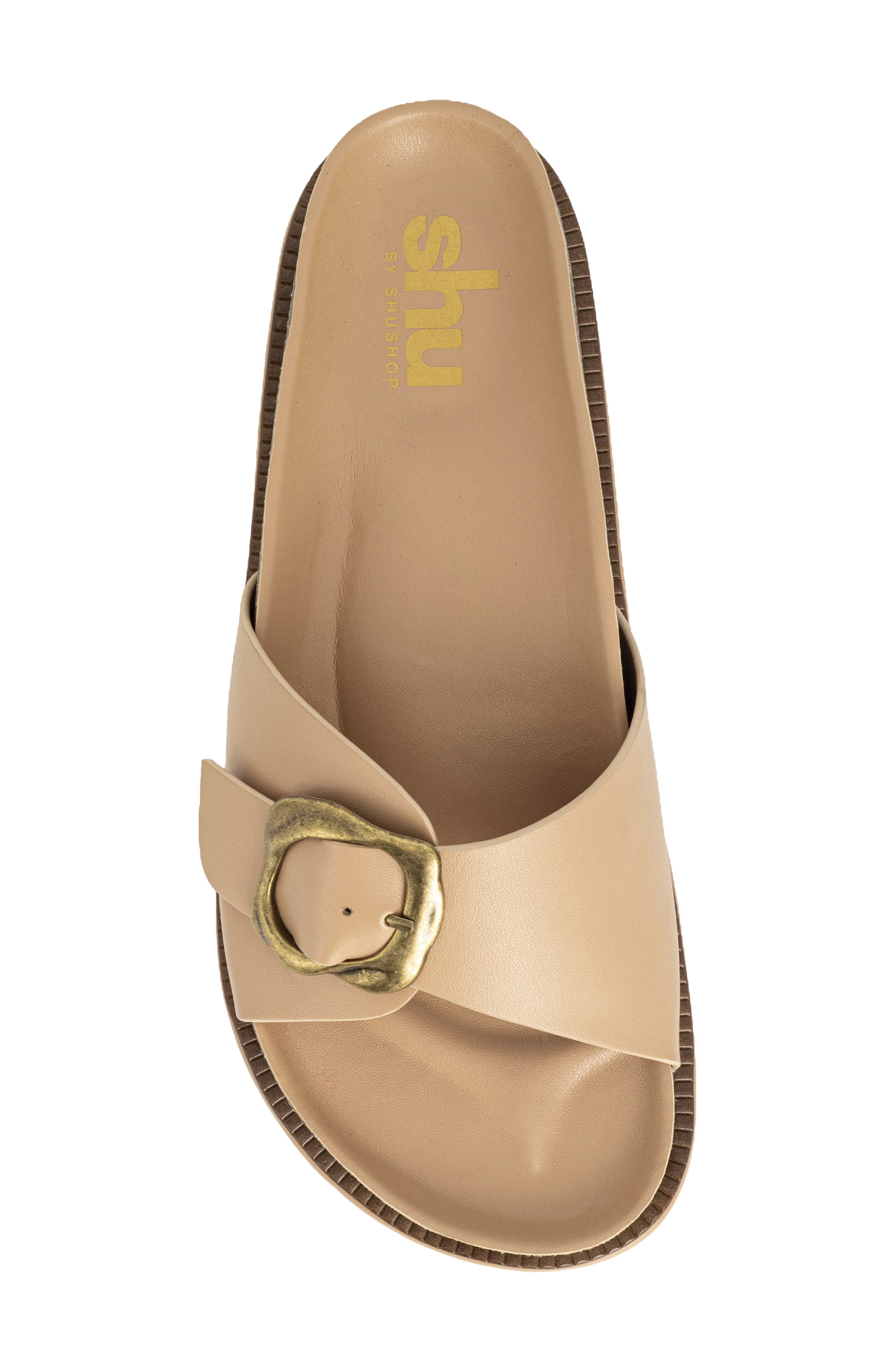Joy Slide Sandal, Alternate, color, BEIGE