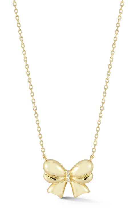 Bow Pendant Necklace