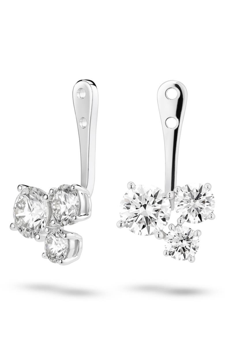 LIGHTBOX Round Lab-Created Diamond Cluster Ear Jackets, Alternate, color,