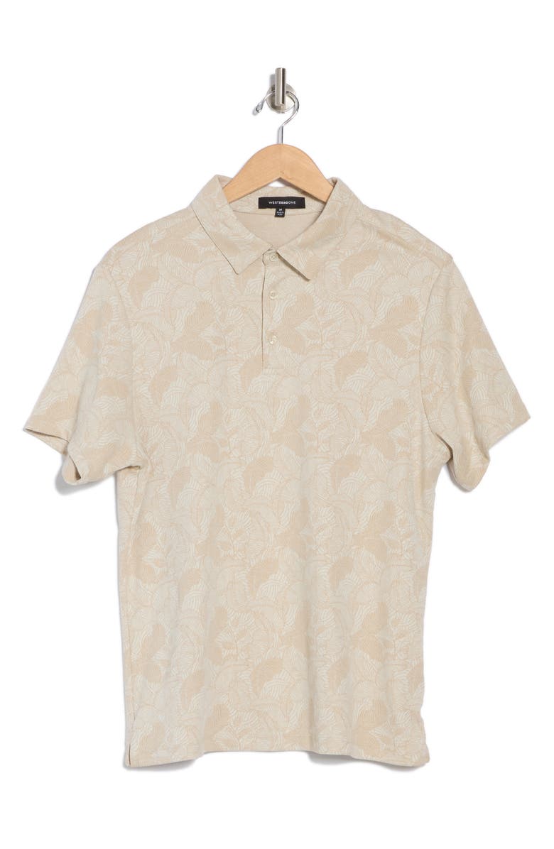 WESTZEROONE Freeguy Cotton Blend Polo, Alternate, color, Tan