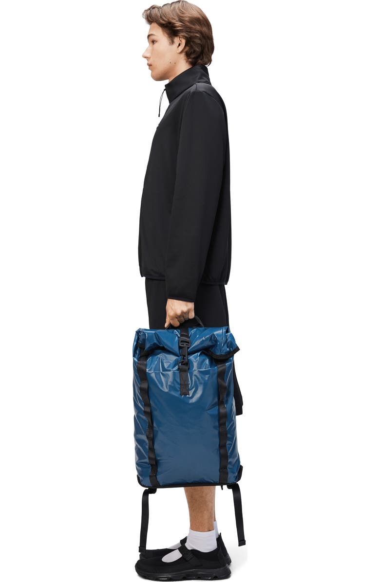 Rains Sibu Rolltop Waterproof Rucksack, Alternate, color,