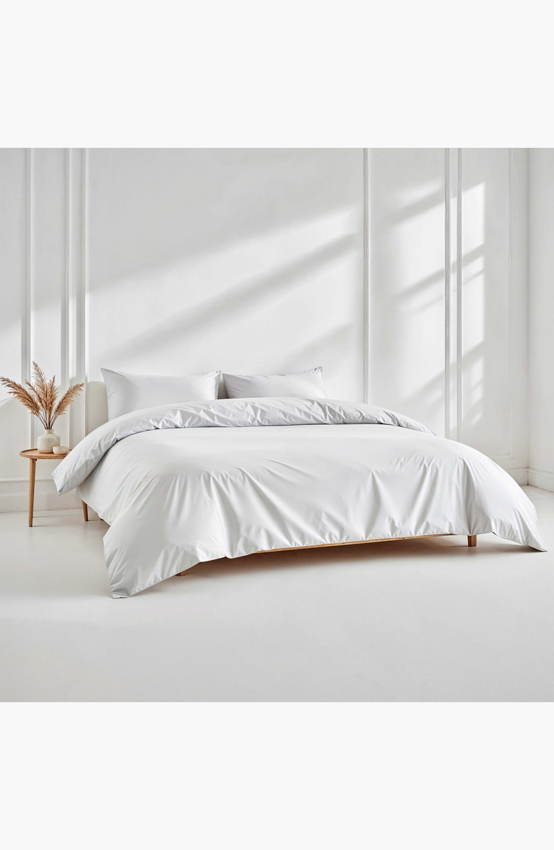 Italic Luxe Australian Sateen Duvet Cover, Alternate, color, White