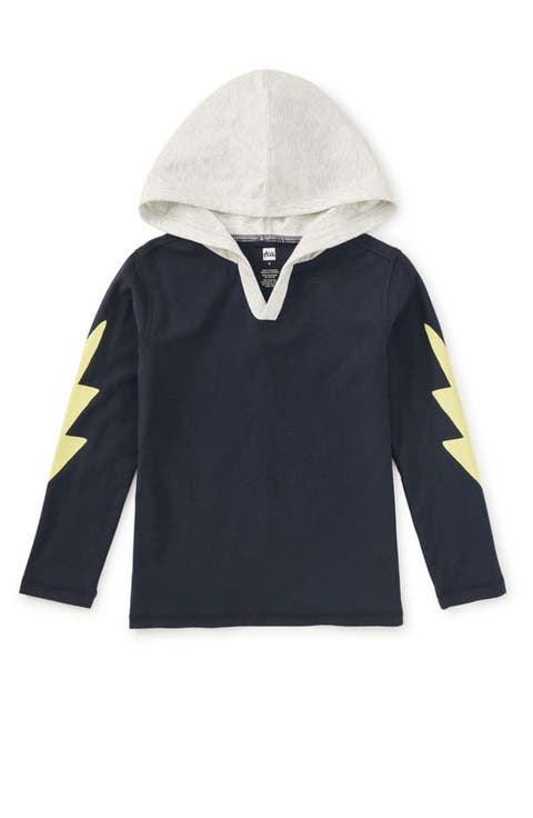 Bolt Sleeves Happy Hoodie