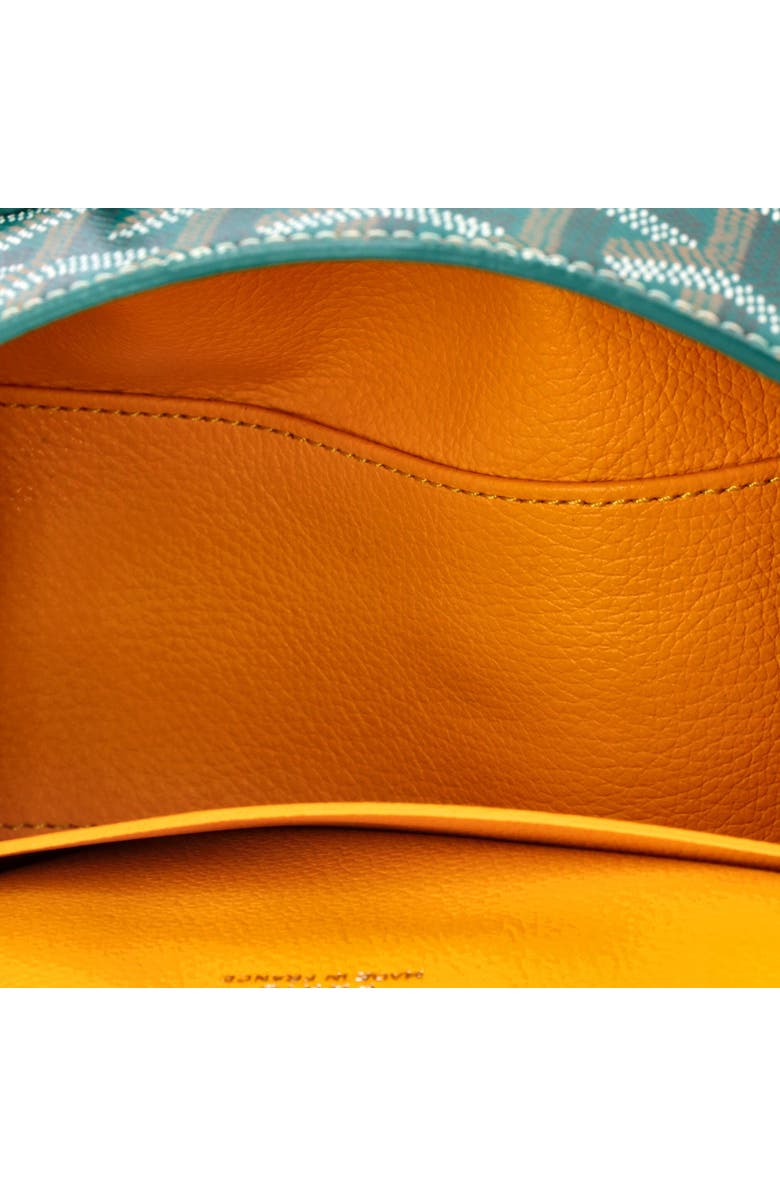 Pre-Owned Goyard Saigon Top Handle Bag Coated Canvas with Leather Mini, Alternate, color, Green