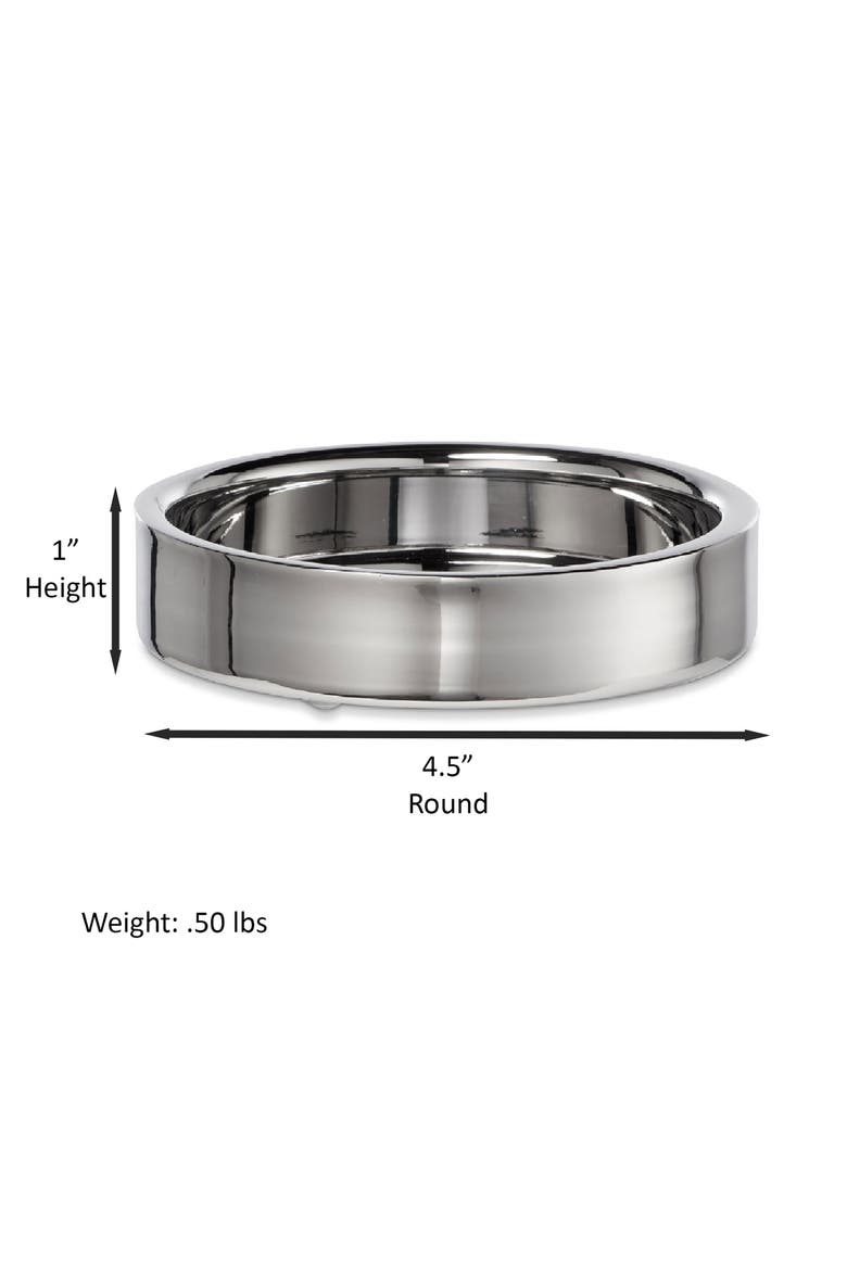 Modern Round Soap Dish, Alternate, color, SILVER