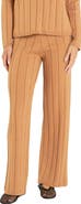 English Factory Pull-On Straight Leg Rib Knit Pants