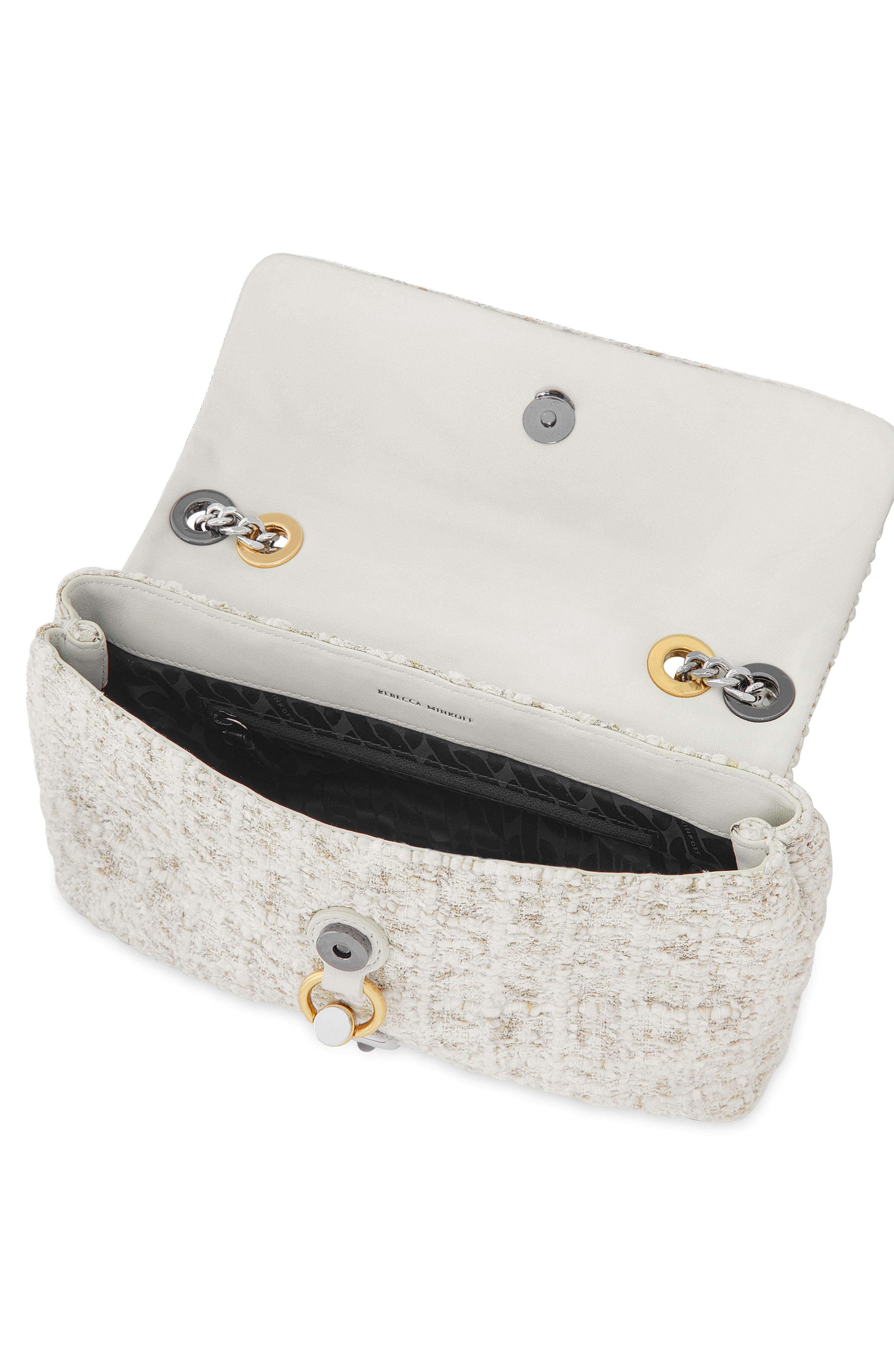 Rebecca Minkoff Medium Edie Bouclé Convertible Crossbody Bag, Alternate, color, 