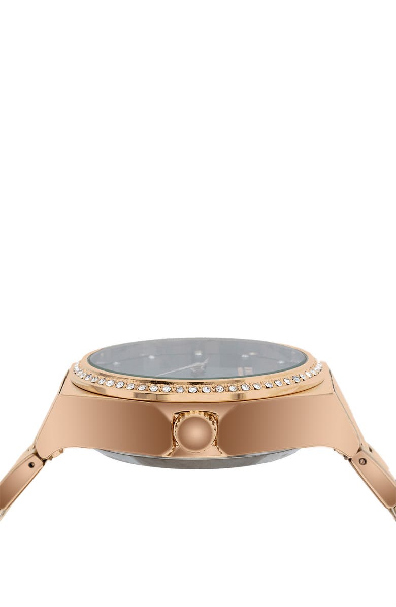 I TOUCH iTouch Connected Hybrid Smartwatch Fitness Tracker: Crystal Case with Rose Gold Metal Strap, 32mm, Alternate, color, 