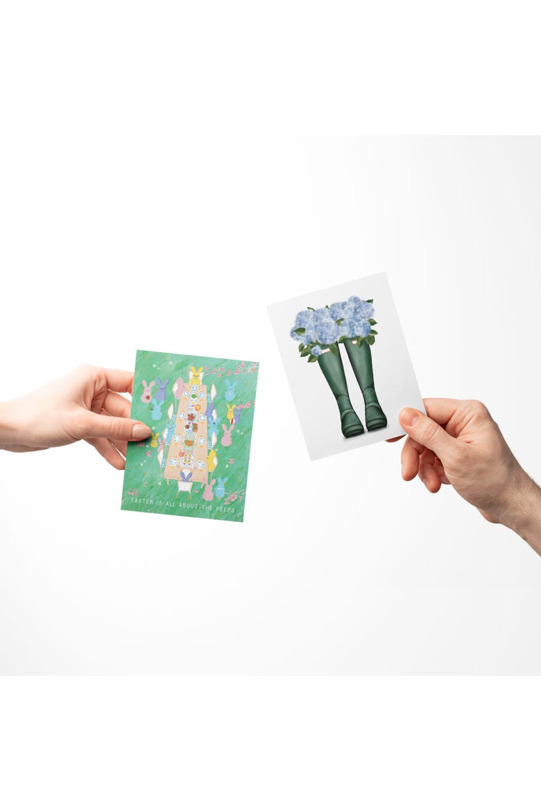 Easter Assorted Greeting Card Pack (3ct) "All About The Peeps, Rain Boots, Easter Dogs", Alternate, color, Multi-Pack