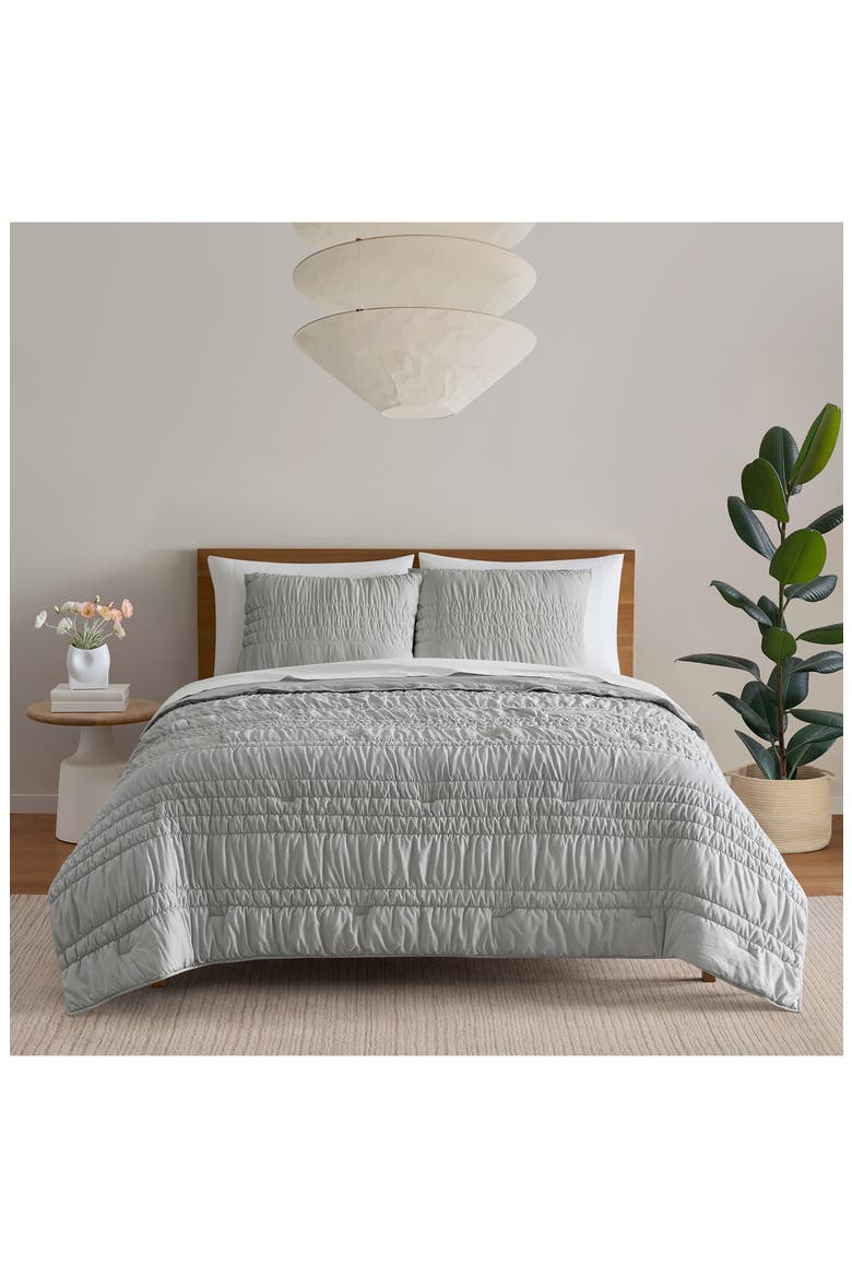 Devon Tide Comforter & Shams Set, Alternate, color, STONE